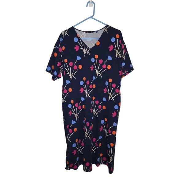 Marimekko X Uniqlo Womens Multicolor Floral Dress - Size S - Picture 1 of 4